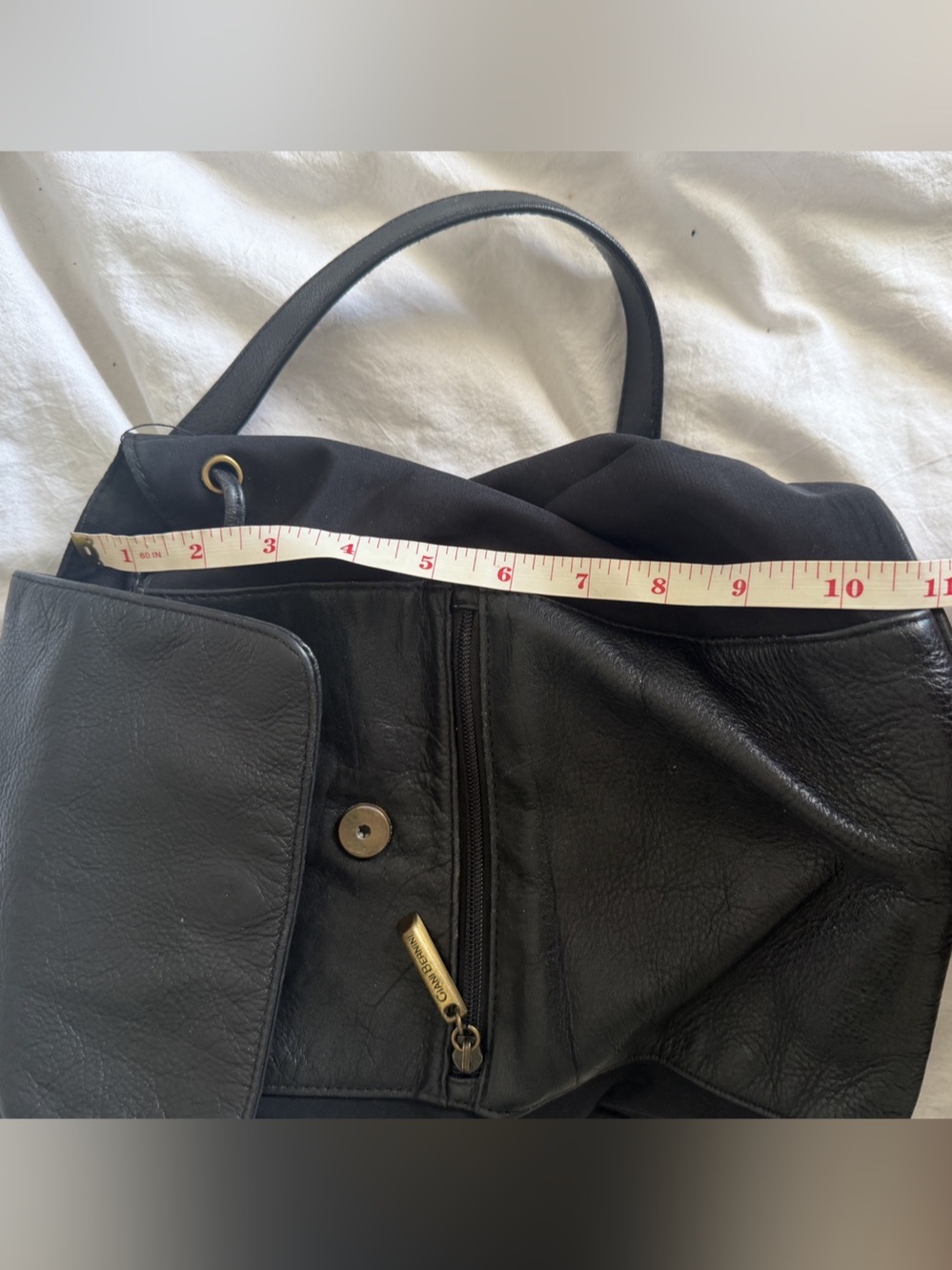 Vintage Gianna Bernini Small Leather Backpack Festival - Picture 5 of 6